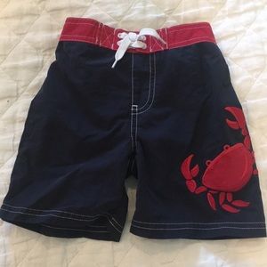 Janie and Jack Crab Swim Trunks